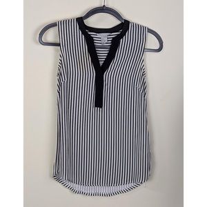 XS B&W striped sleeveless H&M work top